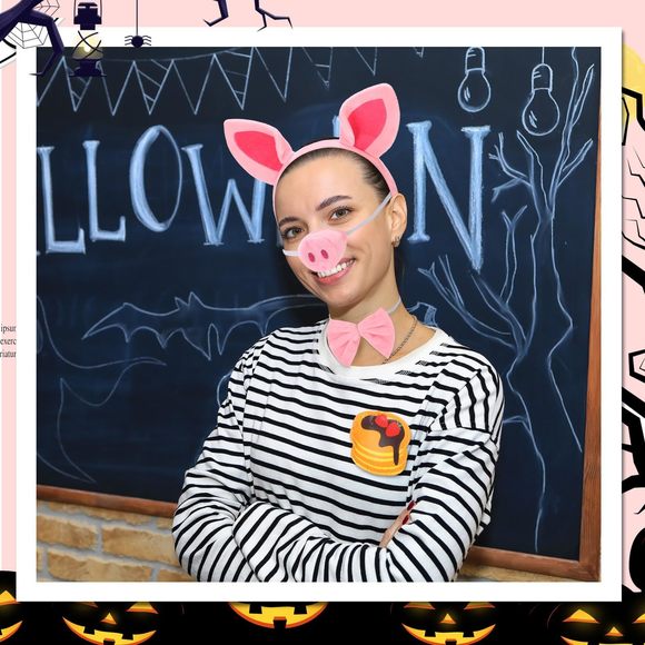 Halloween Costume Set Ears Headband Tail And Brooch Animal Theme Dress Up For🐤 - Picture 6 of 6